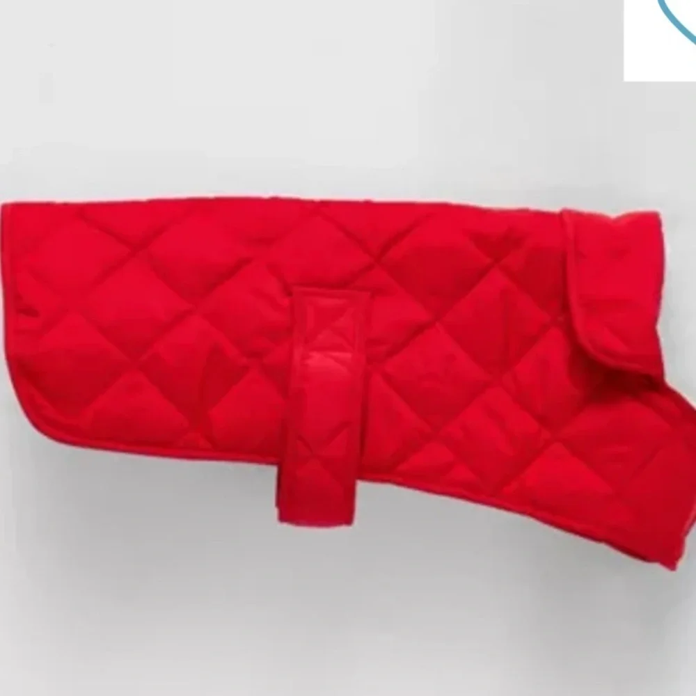 NWT St Johns Bark Quilted Dog Coat Medium Cabaret Red Vest Jacket Pet Dogs